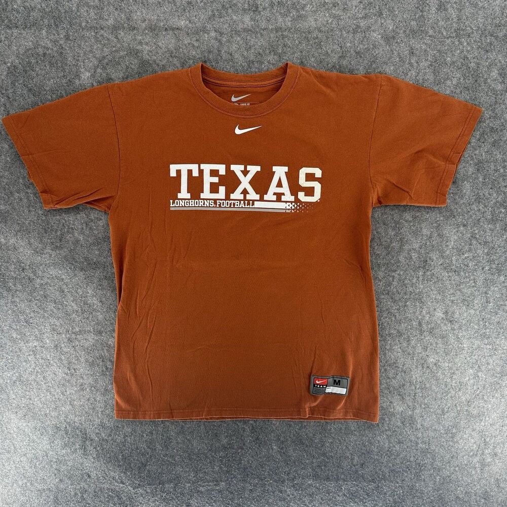 Men's Nike TEXAS LONGHORNS Dri-FIT Graphic S/S T-Shirt (Burnt Orange) | sz M